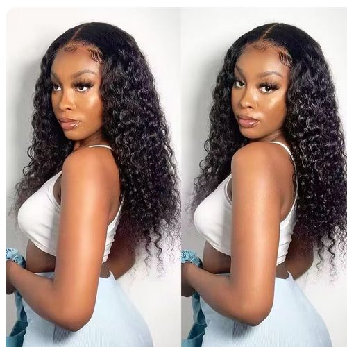 Water Wave Glueless Human hair Wig Pre-Cut Lace Wig 180% Pre-Plucked Natural Wave Wear Go Glueless Curly Bralian Human Hair Wigs For Women