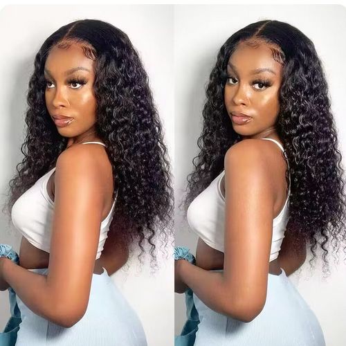 Water Wave Glueless Human hair Wig Pre-Cut Lace Wig 180% Pre-Plucked Natural Wave Wear Go Glueless Curly Bralian Human Hair Wigs For Women