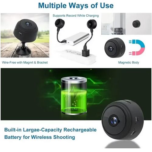 Mini wireless surveillance camera, WiFi, security monitoring, remote monitor, camera, video, smart home, A9