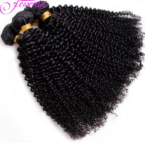 6+1PCS Human Hair Bundles with Closure Afro Kinky Curly Human Hair Bundles Curly Hair Bundles Brazilian Natural Black Remy Hair 100% H14+161+18 inch
