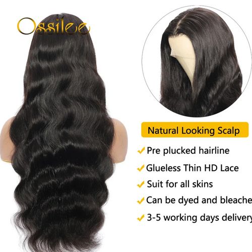 Body Wave 4x4 Transparent Lace Front Bob Wig Human Hair Wigs 180 Short LooseBody Wave TPart Lace Frontal Bob Wigs For Women