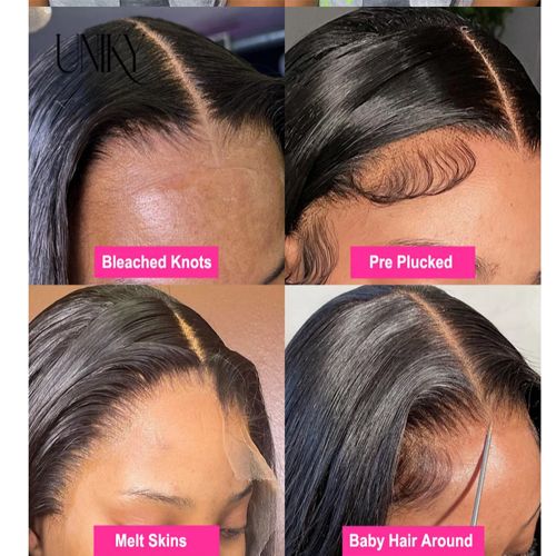 Body Wave 4x4 Transparent Lace Front Bob Wig Human Hair Wigs 180 Short LooseBody Wave TPart Lace Frontal Bob Wigs For Women