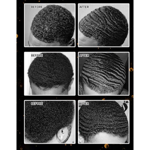 360 Wavy Frizz Control Gel Strong Hold Nourishing Scalp Wave Cream Natural Anti-Hair Loss Clay Hair Pomade for African Black Men