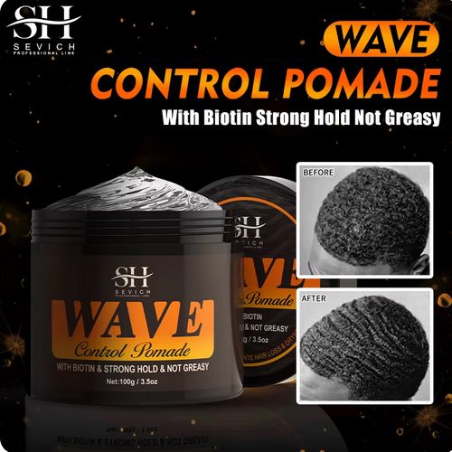 360 Wavy Frizz Control Gel Strong Hold Nourishing Scalp Wave Cream Natural Anti-Hair Loss Clay Hair Pomade for African Black Men
