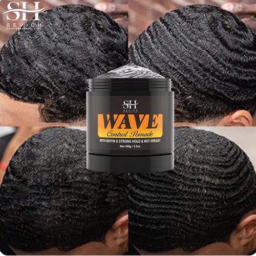 360 Wavy Frizz Control Gel Strong Hold Nourishing Scalp Wave Cream Natural Anti-Hair Loss Clay Hair Pomade for African Black Men