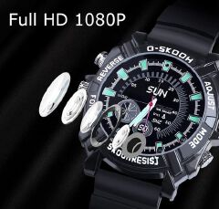 HD 1080P Watch Camera Mini Spy Cameras  Watch1080P Hidden Camera, Built-in 32 GB Memory Card Nanny Cam 10 Mins Taking, Security Camera Portable Camera Night Vision for Indoor Outdoor