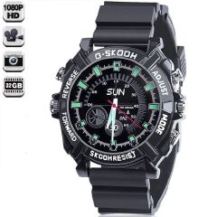 HD 1080P Watch Camera Mini Spy Cameras  Watch1080P Hidden Camera, Built-in 32 GB Memory Card Nanny Cam 10 Mins Taking, Security Camera Portable Camera Night Vision for Indoor Outdoor