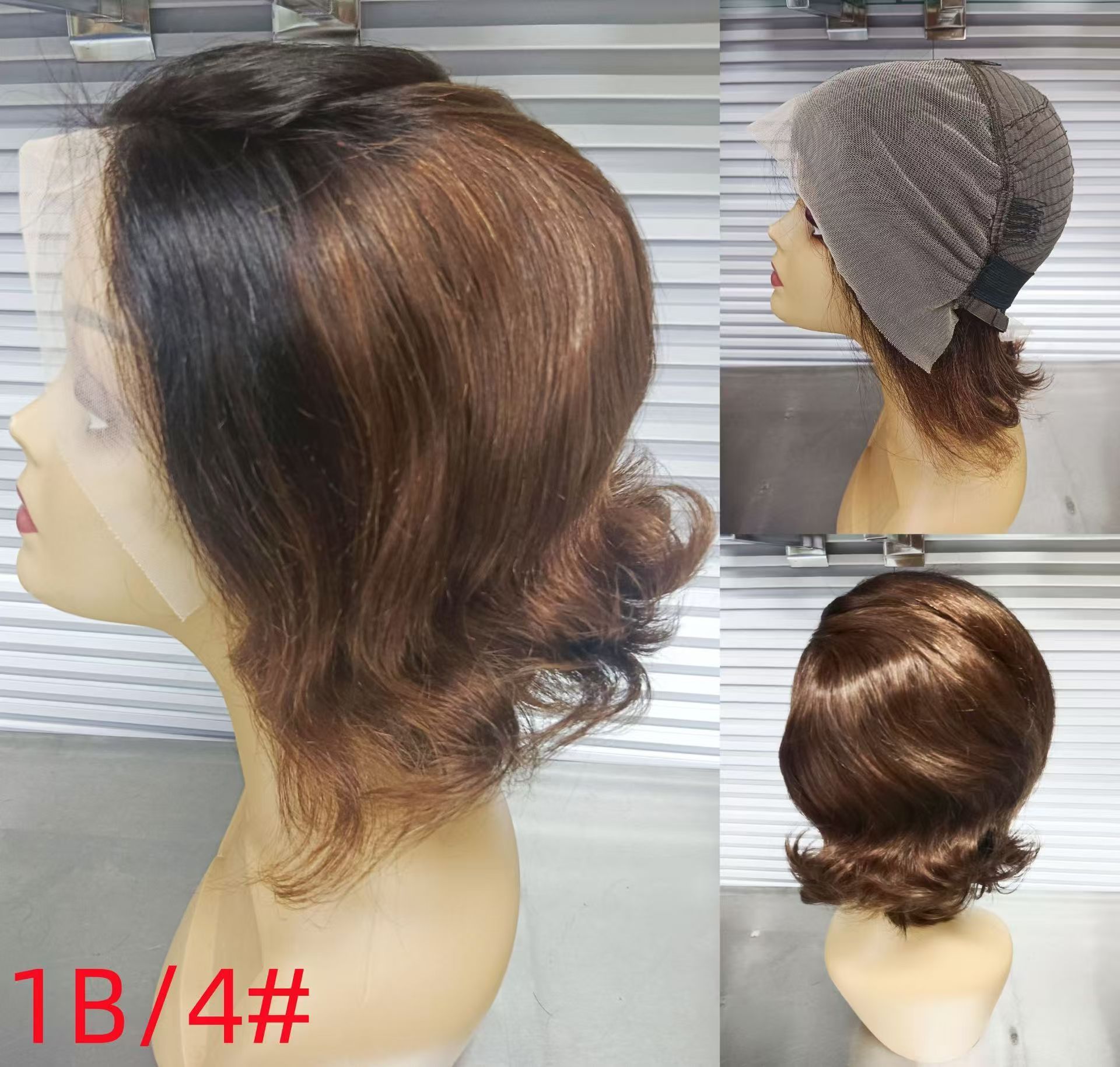 Black Short Body Wave Lace Front Wigs Glueless Natural Wave Synthetic Heat Resistant Fiber Hair Wig With Baby Hair 8 Inch