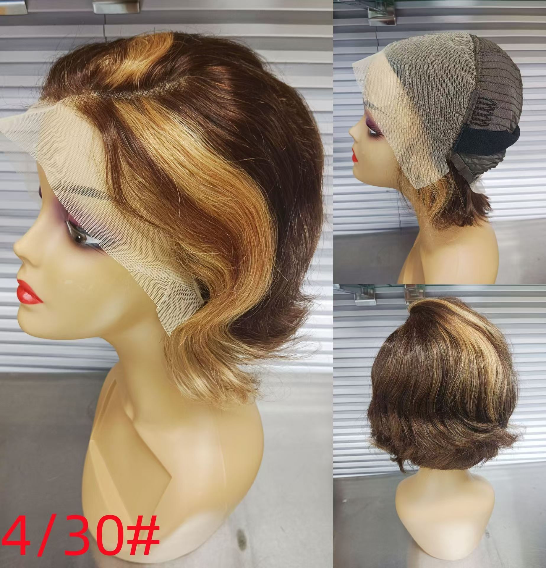 Black Short Body Wave Lace Front Wigs Glueless Natural Wave Synthetic Heat Resistant Fiber Hair Wig With Baby Hair 8 Inch