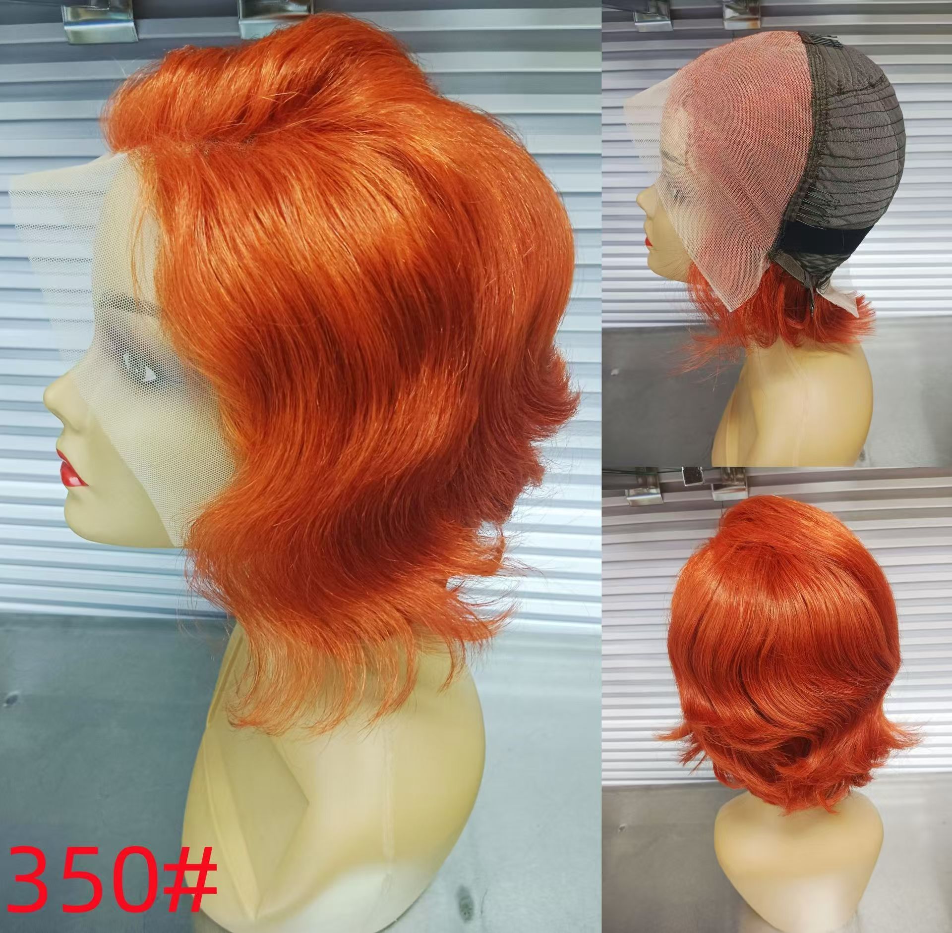 Black Short Body Wave Lace Front Wigs Glueless Natural Wave Synthetic Heat Resistant Fiber Hair Wig With Baby Hair 8 Inch