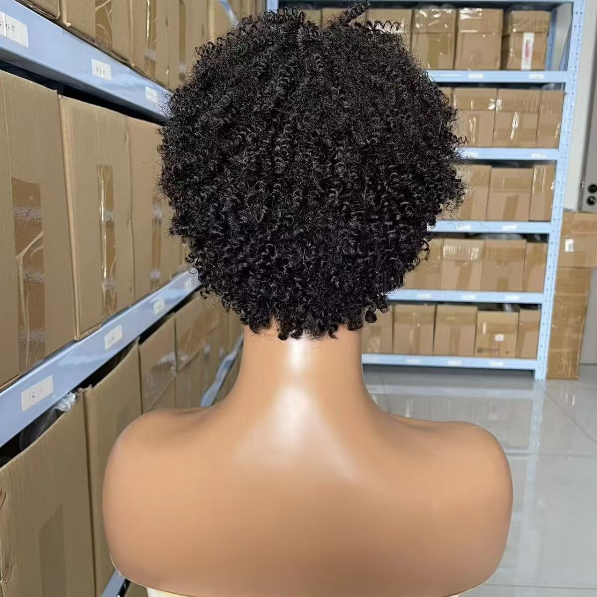 Short Wigs Human Hair Wigs For Women Pixie Cut Human Hair Finger Wave Wig Natural Color Glueless 13x1 Side Part Lace Frontal Wig
