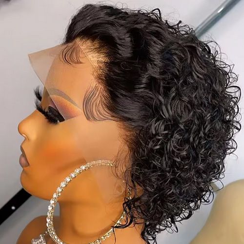 Pixie Cut Wig Human Hair 13x1 Lace Frontal Wigs Human Hair Short Bob Human Hair Wigs For Black Women Lace Front Human Hair Wig