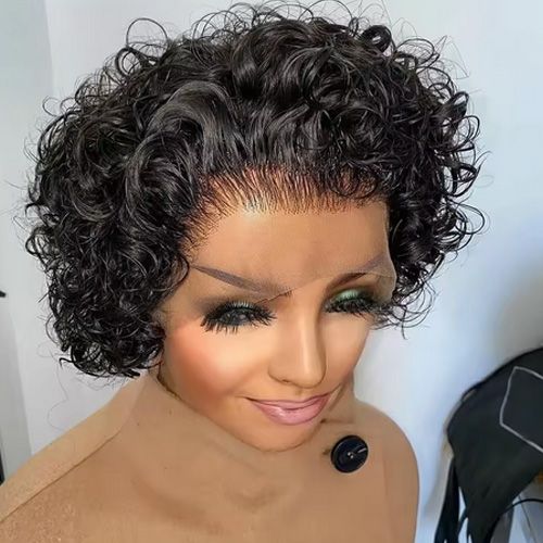 Pixie Cut Wig Human Hair 13x1 Lace Frontal Wigs Human Hair Short Bob Human Hair Wigs For Black Women Lace Front Human Hair Wig