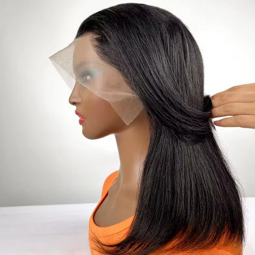 Brazilian 200% Bone Straight 13x4 Full Lace Front Wigs 10A Grade High Quality Short Bobs Human Hair Lace Frontal Wigs Pre Plucked For Women 10-16 Inch