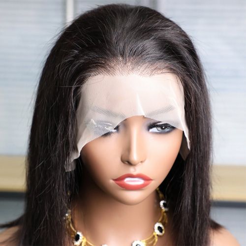 Brazilian 200% Bone Straight 13x4 Full Lace Front Wigs 10A Grade High Quality Short Bobs Human Hair Lace Frontal Wigs Pre Plucked For Women 10-16 Inch
