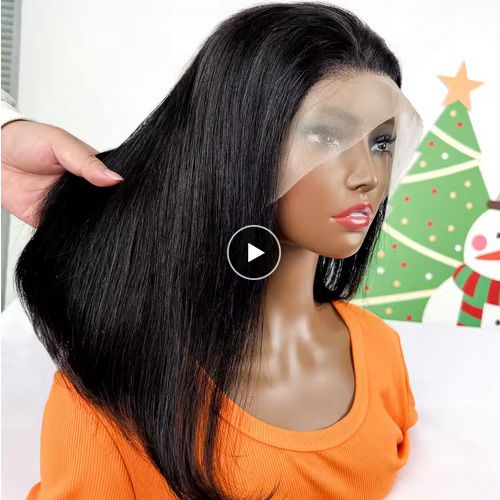 Brazilian 200% Bone Straight 13x4 Full Lace Front Wigs 10A Grade High Quality Short Bobs Human Hair Lace Frontal Wigs Pre Plucked For Women 10-16 Inch