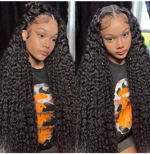 13x4 Hd Kinky Curly Lace Frontal 100% Human Hair Wigs Pre Plucked Brazilian Glueless Water Wave Lace Closure Wigs Ready To Wear Good High Quality Human Hair , you must be lovely