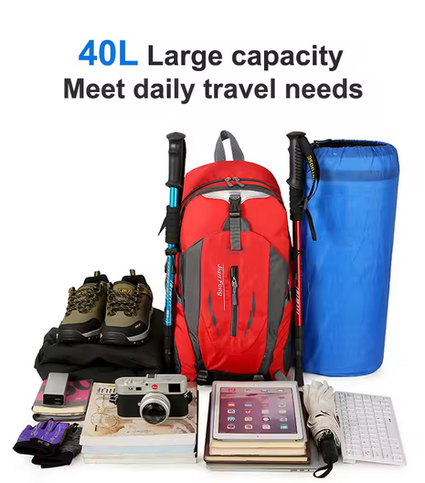 New Unisex Travel Backpack Women and Men Outdoor Hiking Mountaineering Backpacks Large Capacity Lightweight Cycling Camping Bag