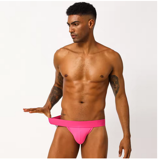 2PCS Sexy Men Underwear Briefs Athletic Jock Strap Supporter Gay Men's Jockstraps Solid 9 Colors M-XXL SIZE Logo Custom Supported