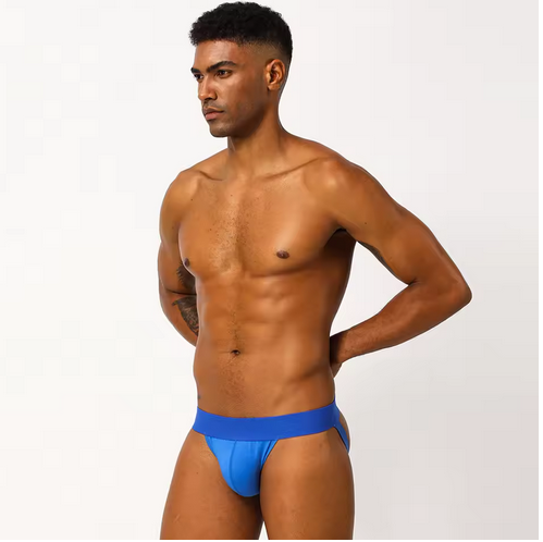 2PCS Sexy Men Underwear Briefs Athletic Jock Strap Supporter Gay Men's Jockstraps Solid 9 Colors M-XXL SIZE Logo Custom Supported