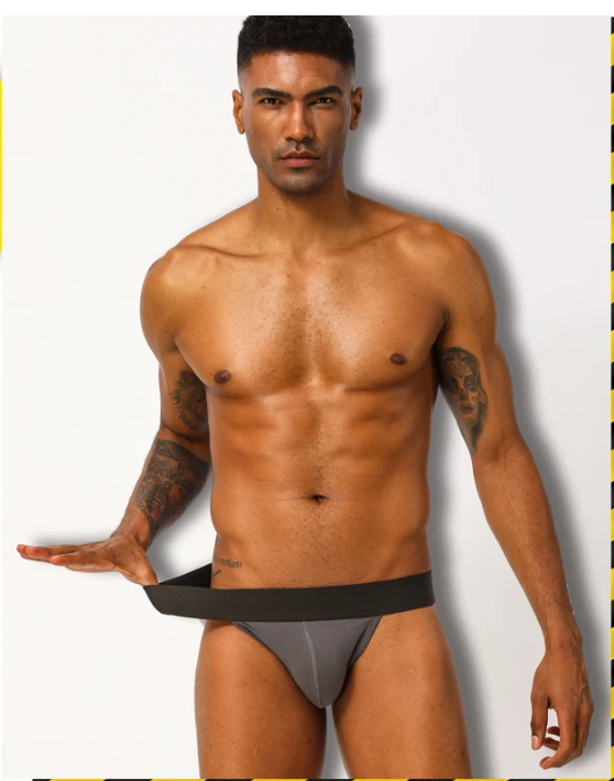 2PCS Sexy Men Underwear Briefs Athletic Jock Strap Supporter Gay Men's Jockstraps Solid 9 Colors M-XXL SIZE Logo Custom Supported