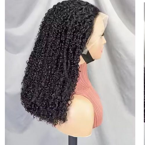 150 %Density Pixie Curly Remy Human Hair Wig 13x4 Transparent Lace Frontal 6ADouble Drawn Burmese Curly Virgin Hair for Women