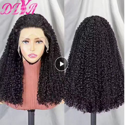 150 %Density Pixie Curly Remy Human Hair Wig 13x4 Transparent Lace Frontal 6ADouble Drawn Burmese Curly Virgin Hair for Women