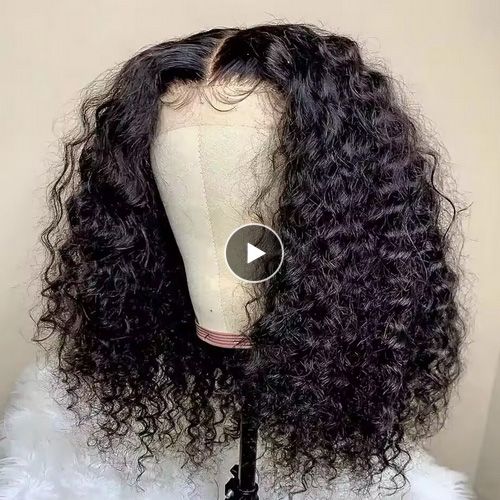 Kinky Curly Bob Wig Lace Frontal Human Hair Wigs Pre Plucked Density Brazilian Deep Curly Short Bob 13X4 Lace Closure Wig HD Lace