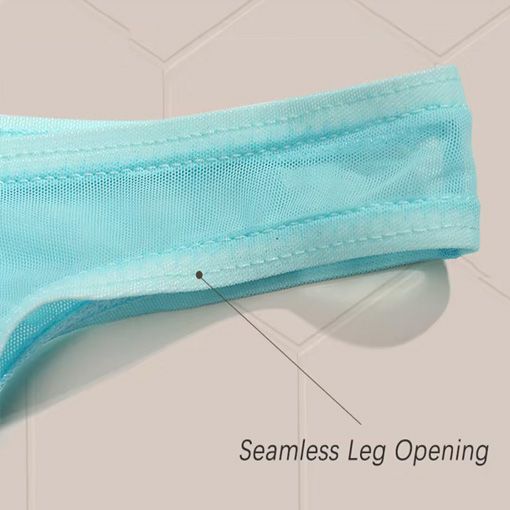 3Pcs/lot Men's Sexy See Through Briefs Mesh Sheer Transparent Seamless Panties Underwear Low-Rise Ultra-Thin Male Underpants