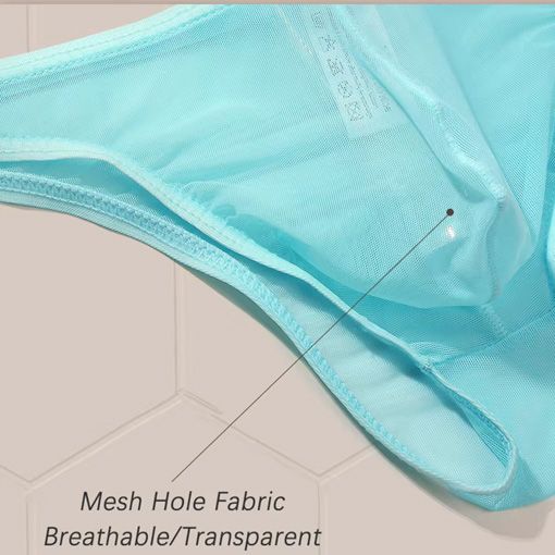 3Pcs/lot Men's Sexy See Through Briefs Mesh Sheer Transparent Seamless Panties Underwear Low-Rise Ultra-Thin Male Underpants