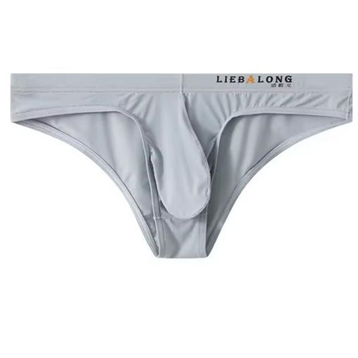 Soft Mens Ice Silk Pouch Bag Underwear Bikini Sexy Lingerie Low Waist Male Panties Briefs Ropa Interior Hombre Boys Underpants