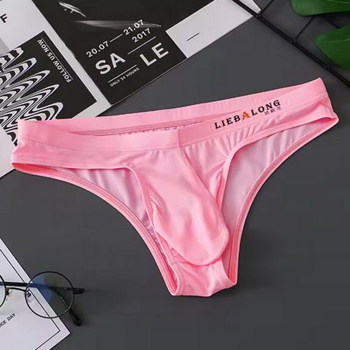 Soft Mens Ice Silk Pouch Bag Underwear Bikini Sexy Lingerie Low Waist Male Panties Briefs Ropa Interior Hombre Boys Underpants