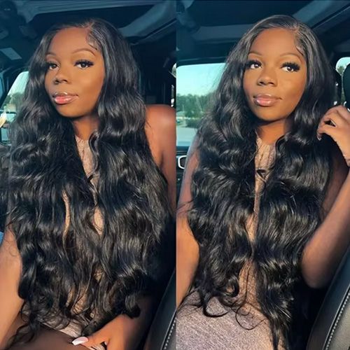 Body Wave 13x4 360 HD Transparent Lace Front Human Hair Wig 180% Density 10-30 Inch Lace Frontal Wigs For Women Pre Plucked