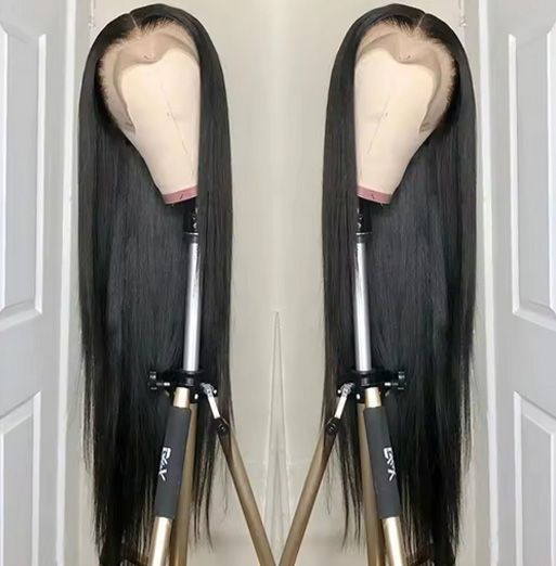 360 Full Lace Human Hair Wig - Bone Straight Glueless HD Lace Front Wig with Lace Closure, 100% Vietnamese Human Hair, Natural Look, Breathable & Comfortable