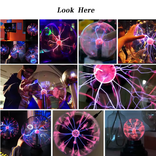 Magic Crystal Plasma Ball Lamp Inch LED Night Light Kid Birthday Christmas Gift Lighting Bedroom Decor Novelty Lamp