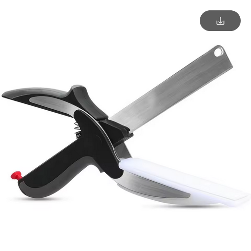 Stainless Steel Barbecue Steak Cutting Shear Household Vegetable Scissors 2 In 1 Multi Kitchen Tool Fruit Knife