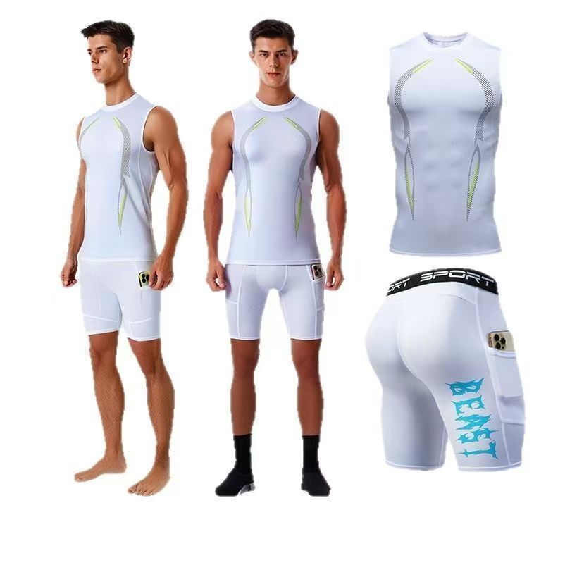 2pcs Set Basketball Jersey Suits Plus Size Outdoor Sport Shirts Tops Shorts Breathable Tennis Sportswear Male Fitness Tracksuit
