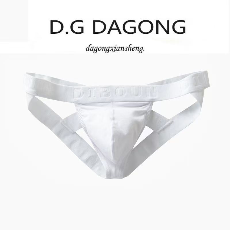Men Sexy Underwear Jockstrap Thongs Cotton Briefs Dew Buttocks Underpants Bondage Panties Open Butt Male Lingerie G-String Thong