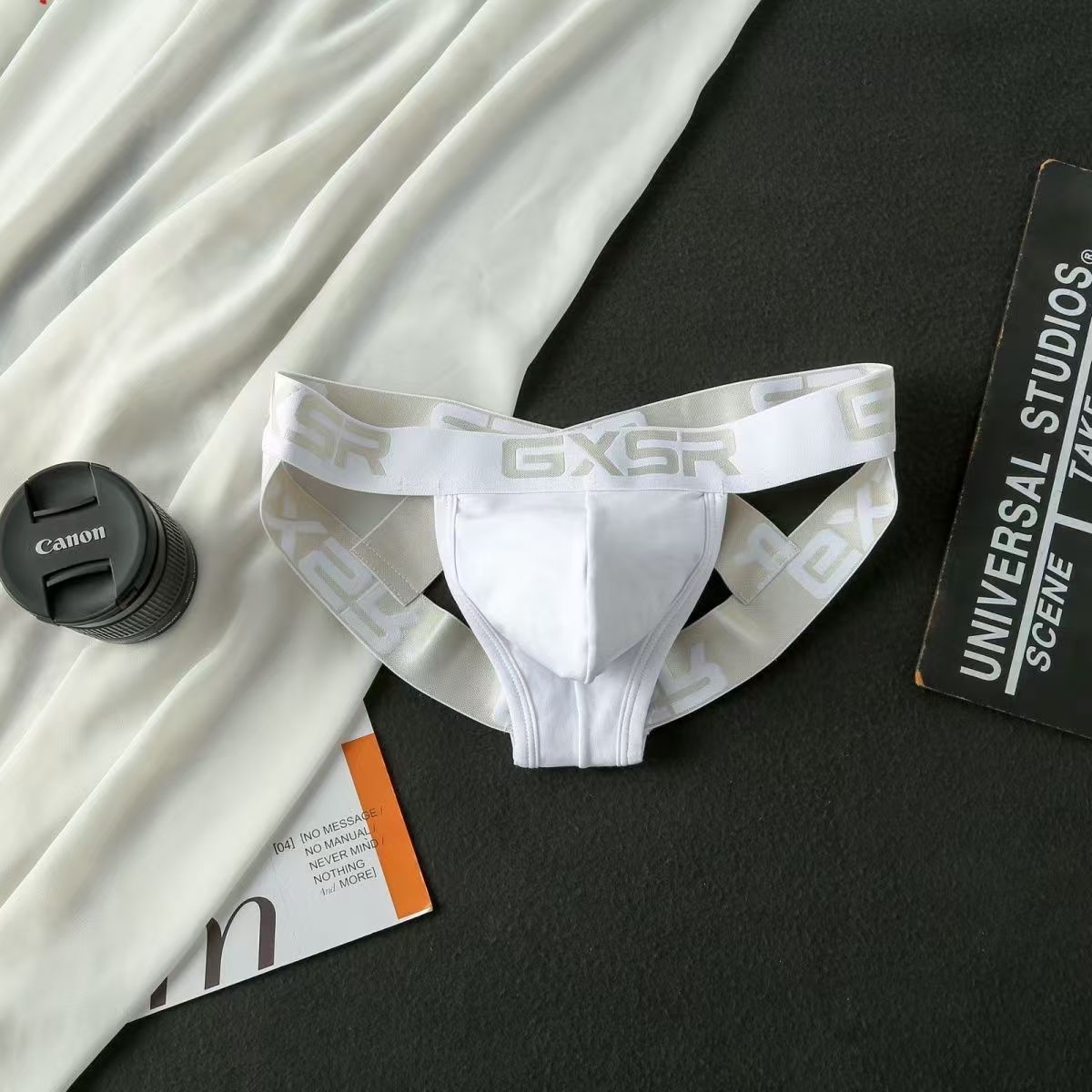 Men Sexy Underwear Jockstrap Thongs Cotton Briefs Dew Buttocks Underpants Bondage Panties Open Butt Male Lingerie G-String Thong