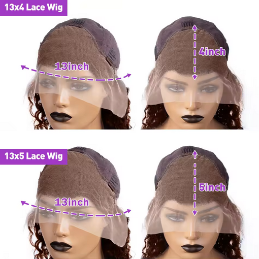 Brazilian 120 Density Short Bob 13x4 HD Transparent Lace Front Human Hair Wig Chocolate Brown Straight Lace Frontal Wigs omber colorful