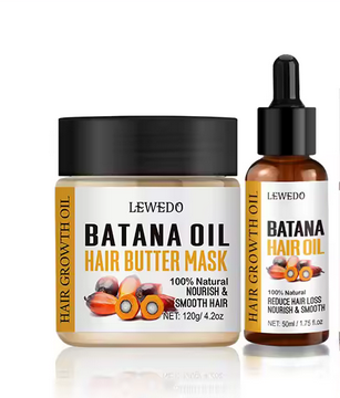 2PCS--Fast Hair Growth Oil Africa Crazy Traction Alopecia batana Hair Mask Anti Hair Break Hair Strengthener Hair Loss Treatment Spray