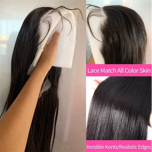 30 Inch 12A grade High Quality Human Hair Transparent 13x4 Lace Front Human Hair Wigs Brazilian Straight Glueless 24inch Vietnam Human Hair Lace Frontal Wig for Black Women