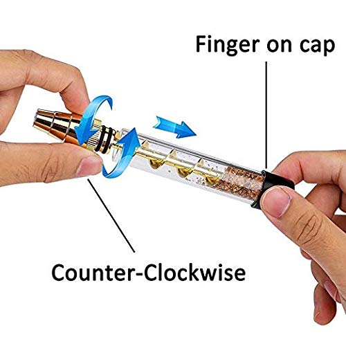 Glass Blunt Come with Glass bottle 4 x O-Rings,2 x Rubber Caps, x Small Cleaning Brush,1x Big Cleaning Brush For Tobacco