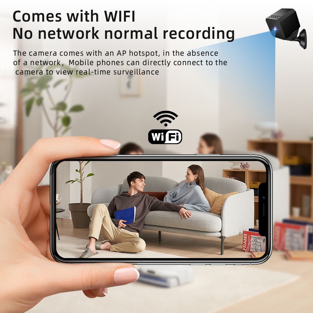 WiFi---1080p Mini Surveillance Camera Home Security Wireless Wifi Protection Remote Monitor Night Vision Camera Smart Life Hidden Cameras