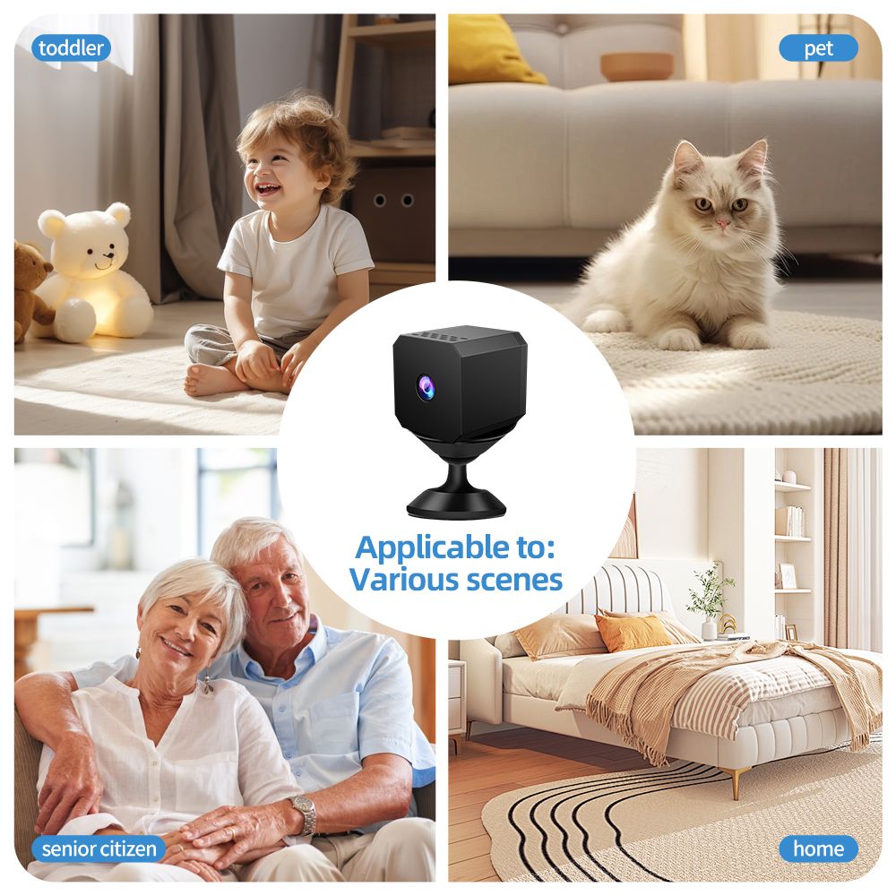 WiFi---1080p Mini Surveillance Camera Home Security Wireless Wifi Protection Remote Monitor Night Vision Camera Smart Life Hidden Cameras