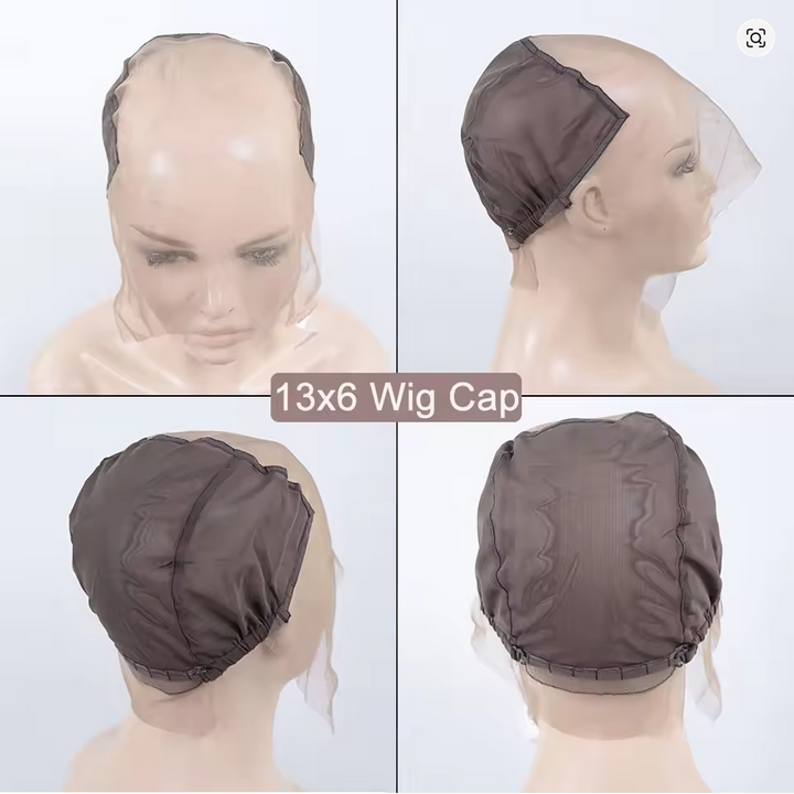 Lace Front Wig Cap For Making Wigs 13x4 13x6 Light Brown Full Lace Wig Cap Glueless Lace Net Cap Accessories 360 U Part Wig Cap