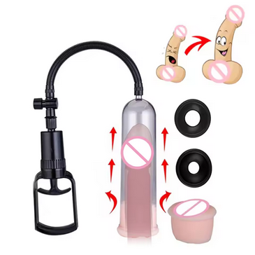 Penis Pump Sex Toys for Men Male Masturbator Penis Extender Vacuum Pump Penis Enlargement Enhancer Dick Trainer Massager Ring