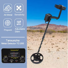 TC-200 New Upgrade Metal Detector Underground Wire Iron Metal Gold Detector Adjustable Tracker for Treasure Search