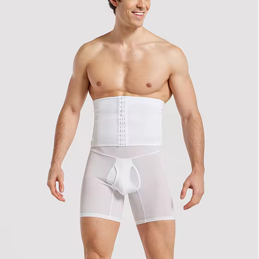 1pcs Men Body Shaper Pant High waist girdling Panties Three Row Buckle Shapewear Underwear Tummy Slimming Panties Waist Trainer