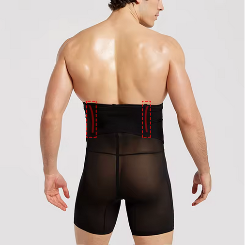 1pcs Men Body Shaper Pant High waist girdling Panties Three Row Buckle Shapewear Underwear Tummy Slimming Panties Waist Trainer